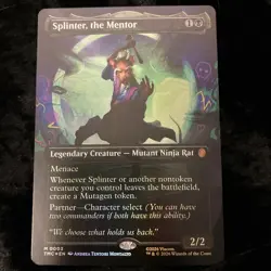Splinter, the Mentor 0003 TMNT Magic the Gathering MTG FOIL NM/M - Image 2
