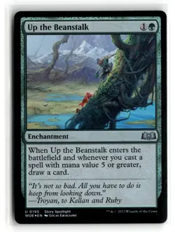 MAGIC TG: Wilds of Eldraine #195 Up the Beanstalk Uncommon,Foil .M2A - Image 1