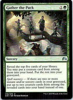 Gather The Pack Magic The Gathering Magic Origins Light Play - Image 1