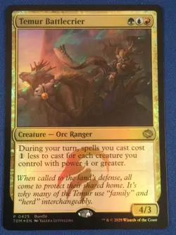 Temur Battlecrier Tarkir: Dragonstorm FOIL promo - NM - Image 1