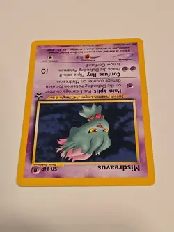 Pokemon MISDREAVUS WOTC Black Star Promo Card # 39 Vintage RARE MP READ - Image 3