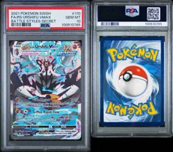 POKEMON SWORD & SHIELD BATTLE STYLES #170 FA/RS URSHIFU VMAX SAR GEM MT PSA 10 - Image 3