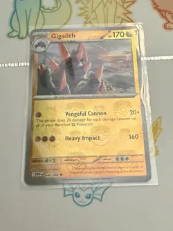 English Pokemon Card - Gigalith - Master Ball - UC (048/086) White Flare NM - Image 1