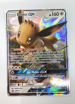 Pokemon Eevee GX SM175 Sun & Moon Black Star Promo Holo Card NM - Image 1