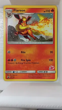 Flareon SM186 Battle Academy Promo Stamped Regular 110 HP Stage 1 Pokemon TCG - Image 1