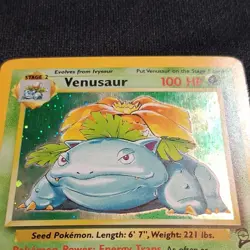 Venusaur Base Set 2 Holo 015/102 English Pokemon TCG - Image 3