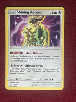 Shining Arceus 57/73 Shining Legends Holo Pokemon TCG NM Mint - Image 1