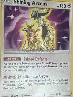 Shining Arceus 57/73 Shining Legends Holo Pokemon TCG NM Mint - Image 2