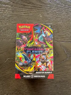 Pokemon TCG: Mega Evolution—Phantasmal Flames Booster Bundle (6 Booster Packs). - Image 1
