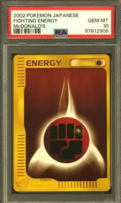 Pokemon Japanese McDonald's 2002 Promo Fighting Energy PSA 10 GEM MINT - Image 1
