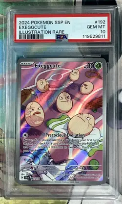 PSA 10 Exeggcute IR 192/191 Illustration Rare Surging Sparks Pokemon SSP Gem - Image 3