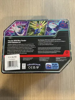 Pokemon TCG Azure Legends Tin Xerneas EX Factory Sealed 5 Booster Packs New - Image 2