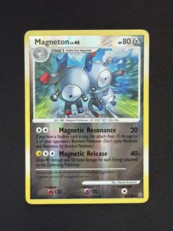 Pokemon TCG Magneton Reverse Holo 42/100 Platinum Stormfront LP - Image 1
