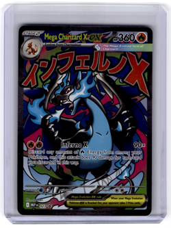 2025 Pokemon Phantasmal Flames UPC MEGA CHARIZARD X EX #23 Black Star PROMO - Image 1