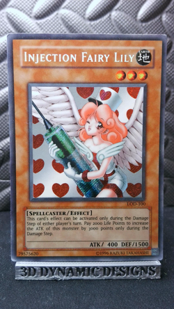 | Yugioh Injection Fairy Lily LOD-100 Secret Rare Legacy Of Darkness PL 🔥 | - Image 1
