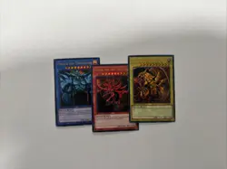 YUGIOH: Egyptian God Set ULTRA RARE 25th Anniversary LC01 Near Mint - Image 1