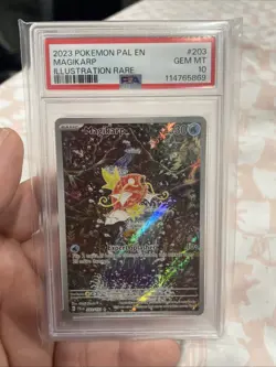 2023 Pokemon Paldea Evolved Pal en Illustration #203 Magikarp, PSA 10 Gem Mint - Image 1