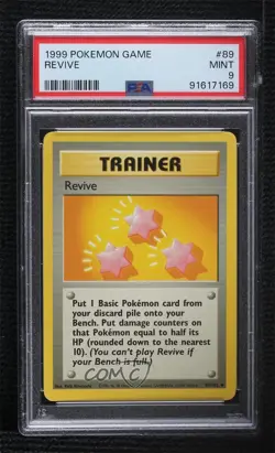 Revive Pokemon Base Set PSA 9 MINT 1999 0c3 - Image 1