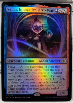 MTG Sanar, Innovative First-Year (Foil), Lorwyn Eclipsed (ECL) Near Mint Magic - Image 1