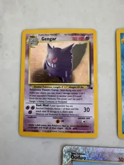 Pokemon Holo Card Lot Vintage Gengar Vaporeon Doduo Legendary Reverse MP - HP - Image 4