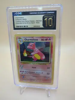 CGC 10 PRISTINE Charmeleon Holo 002/034 Trading Card Game Classic CLC Pokemon - Image 1