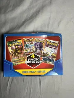 Pokemon 4 Pack Power Box includes 1 Evolving Skies Booster - Image 5