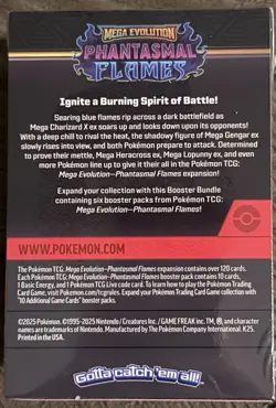 Pokemon TCG Mega Evolution Phantasmal Flames Booster Bundle 6 Booster Packs - Image 2