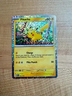 2024 Pokemon McDonald's Match Battle PIKACHU 002/015 Holo Promo - NM - Image 3