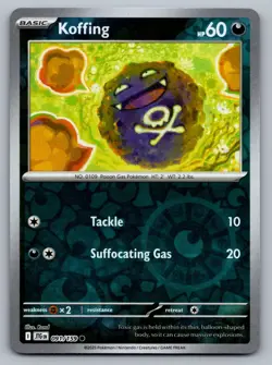 Pokemon TCG SV09: Journey Together Koffing 091/159 Reverse Holo - Image 1