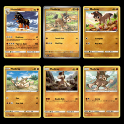 Mudsdale Mudbray 78 Sun Moon Burning Shadows Pokemon Cards Collection Set - Image 1