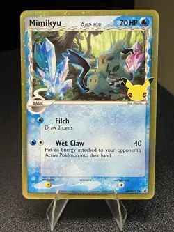 Pokemon Mimikyu TCG Holo Promo SWSH136 25th Celebrations - Image 1