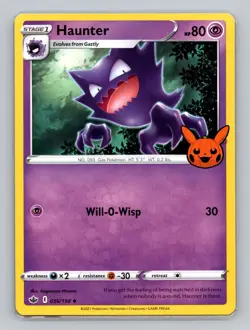 Haunter 056/198 (Trick or Trade Stamped) Chilling Reign Uncommon Pokemon TCG - Image 1