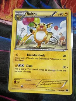 Raichu Pokemon Black and White Next Destinies Uncommon 40/99 NM - Image 3