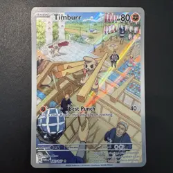 Pokemon TCG - Timburr 183/167 Twilight Masquerade - Ultra Rare Holo - NM - Image 3