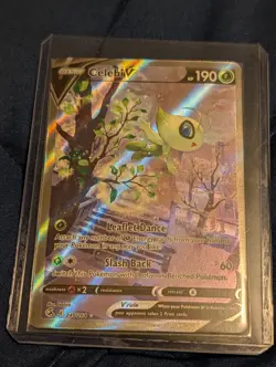 2021 POKEMON SWORD & SHIELD FUSION STRIKE #245/264 ALT ART CELEBI V - Image 1