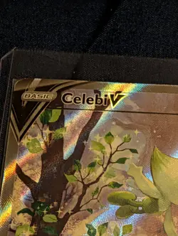 2021 POKEMON SWORD & SHIELD FUSION STRIKE #245/264 ALT ART CELEBI V - Image 2