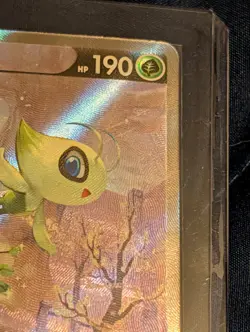2021 POKEMON SWORD & SHIELD FUSION STRIKE #245/264 ALT ART CELEBI V - Image 3