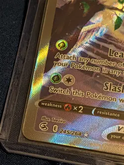 2021 POKEMON SWORD & SHIELD FUSION STRIKE #245/264 ALT ART CELEBI V - Image 5