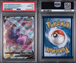 2021 Pokemon SWSH Galarian Slowking v Chilling Reign Alt Art PSA 10 - Image 3