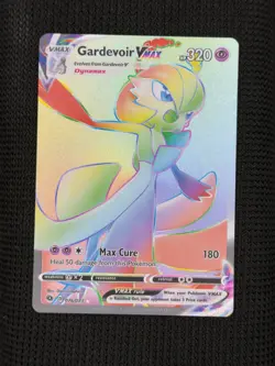 Gardevoir VMAX 076/073 Rare Rainbow Champion's Path Pokemon Near Mint - Image 1