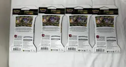 Pokemon Evolving Skies Sword/Shield Sleeved Booster Pack Art Set of 4 - Image 2