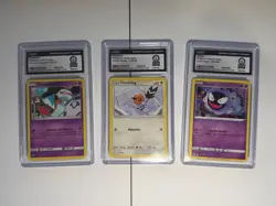 CGC Guinness World Record Pokemon Slab Lot Gastly Fletchling Chimecho - Image 1