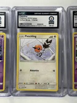 CGC Guinness World Record Pokemon Slab Lot Gastly Fletchling Chimecho - Image 3