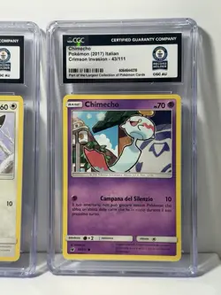 CGC Guinness World Record Pokemon Slab Lot Gastly Fletchling Chimecho - Image 4
