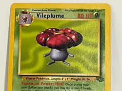 Vintage 1999 Pokemon TCG Jungle VILEPLUME NON-HOLO Rare 31/64 LP English, Unltd. - Image 3