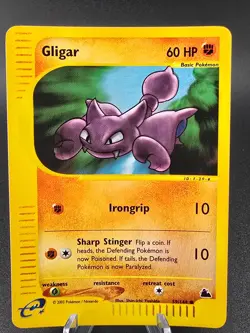 Gligar 59/144 Skyridge Reverse Holo Rare Pokemon TCG Nintendo e-reader LP - Image 1