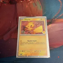 Pikachu 051/162 Cosmos Holo Pokemon Day 2026 Stamped Promo NM Condition - Image 1