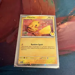 Pikachu 051/162 Cosmos Holo Pokemon Day 2026 Stamped Promo NM Condition - Image 2