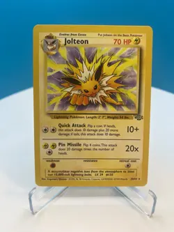Pokemon TCG Vintage Jolteon 20/64 Jungle Set (1999) Non-Holo - NEAR MINT - Image 1