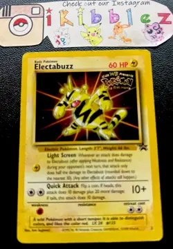 Electabuzz #2 HP WoTC WB Pokemon 1st Movie Black Star Promo. Free Tracked Ship! - Image 1